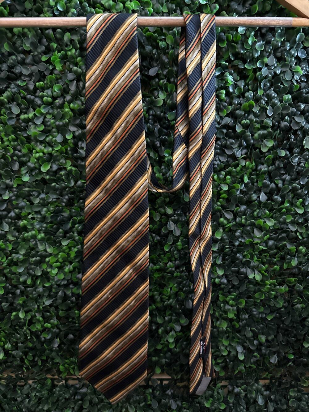 JZ Richards Nordstroms Silk Necktie, 59in Made USA Classic Multi Color, Vintage